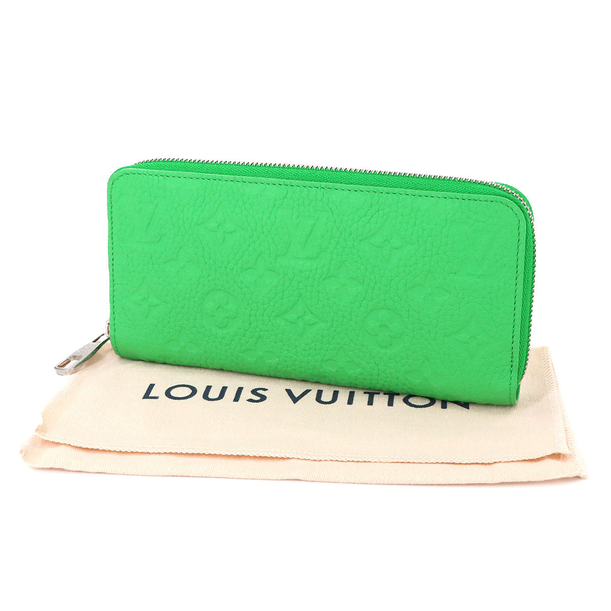 Monogram Taurillon Zippy Wallet Horizontal Green M25851