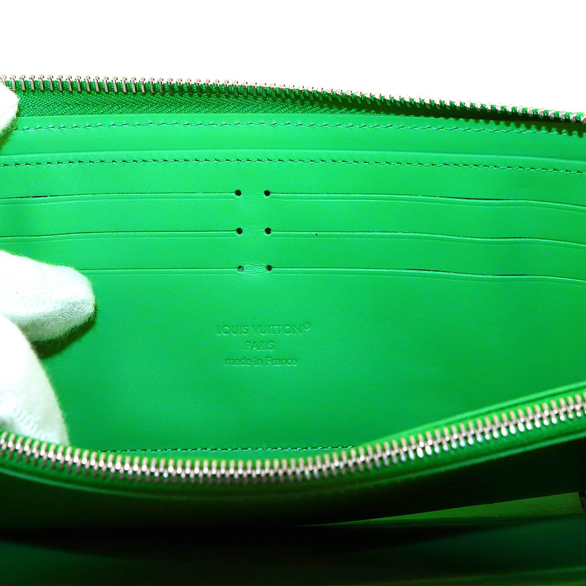 Monogram Taurillon Zippy Wallet Horizontal Green M25851