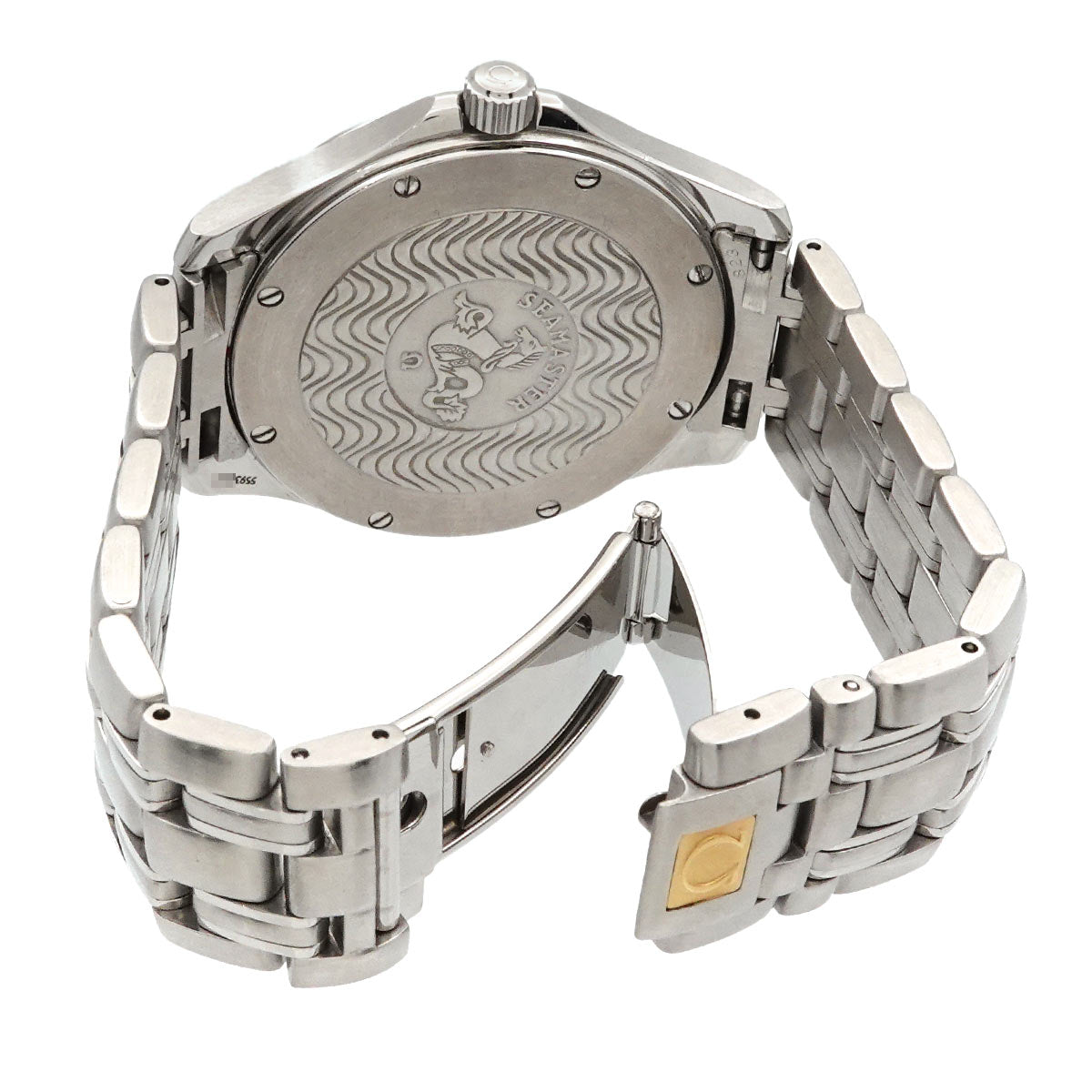 Seamaster 120 2521 81 Quartz Navy Dial Mens Wrist Watch