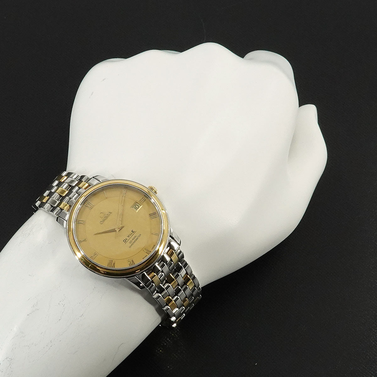 Devil Prestige Combi 4374 11 Automatic Gold Dial Vintage Mens