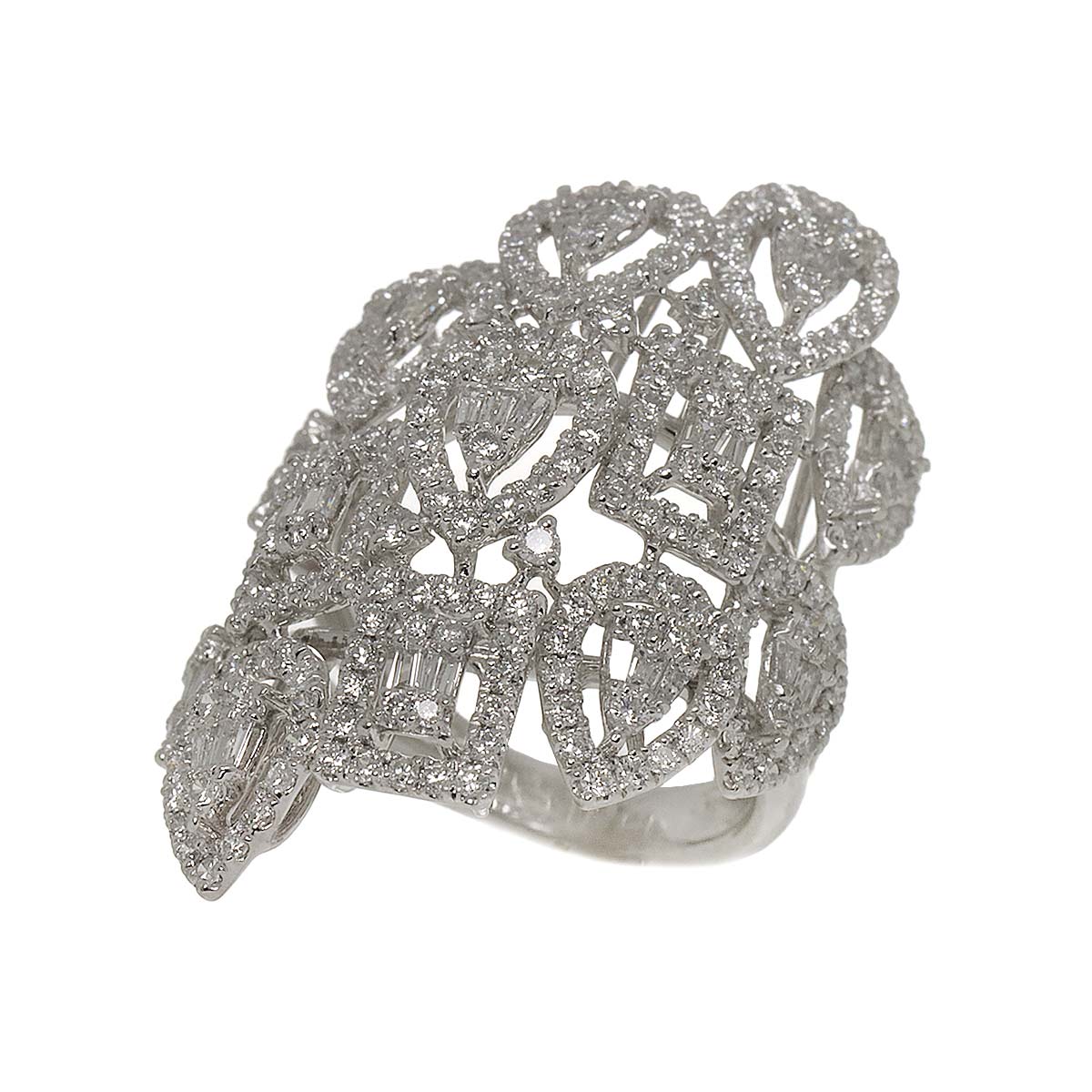 Diamond 2.60ct Ring Pt Platinum size5.75-6(US)