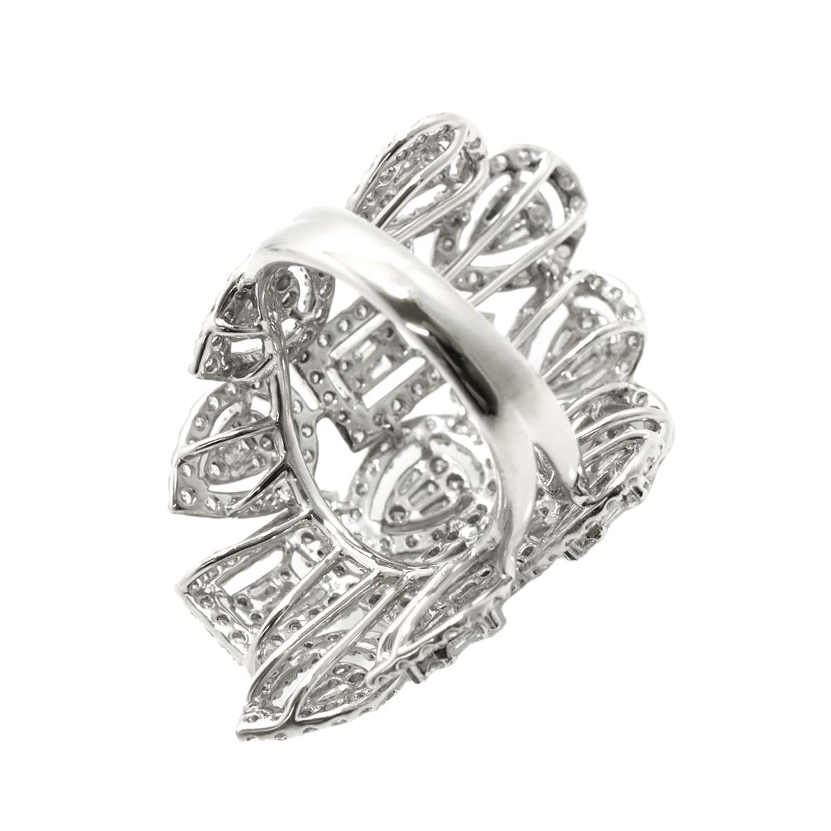 Diamond 2.60ct Ring Pt Platinum size5.75-6(US)