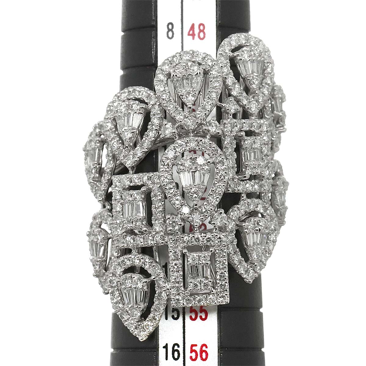 Diamond 2.60ct Ring Pt Platinum size5.75-6(US)