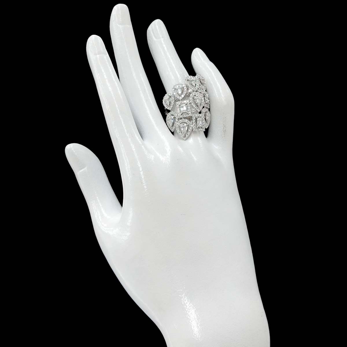 Diamond 2.60ct Ring Pt Platinum size5.75-6(US)