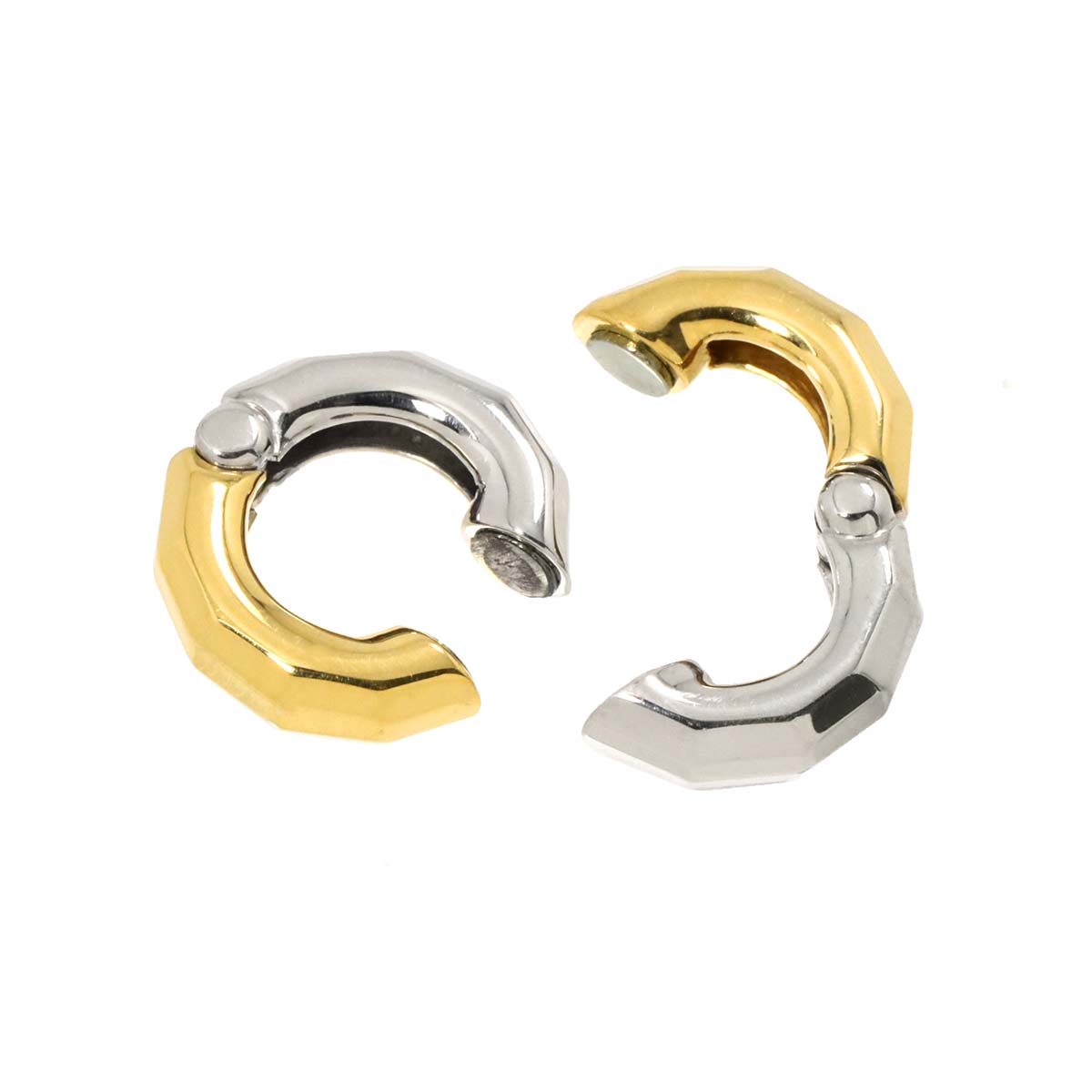 Earrings Clip-on 18K K18 YG WG 750