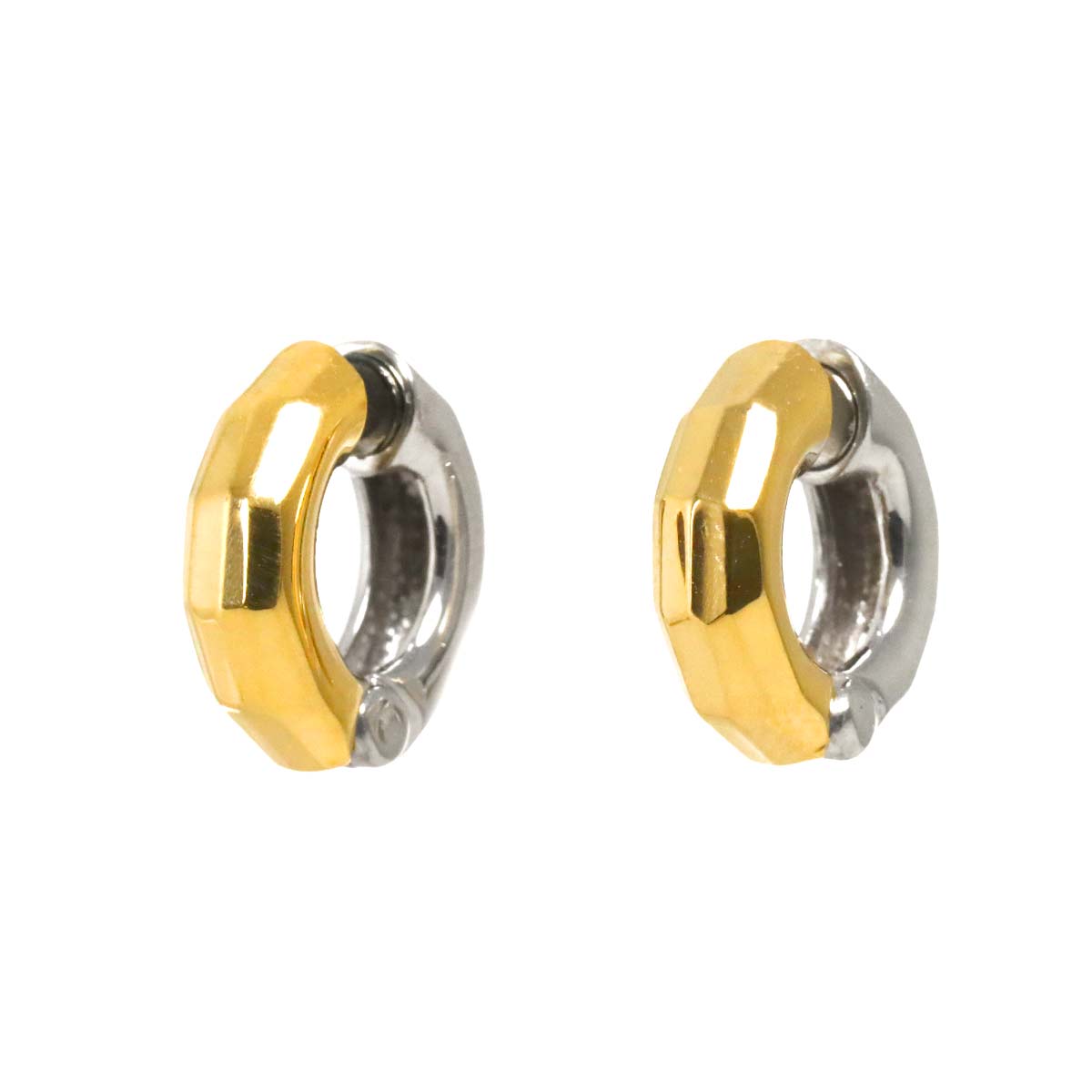 Earrings Clip-on 18K K18 YG WG 750
