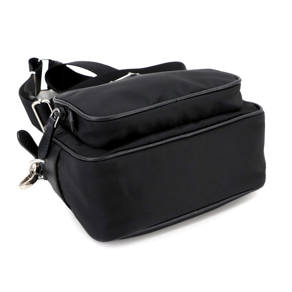 Re-Edition 2005 Shoulder Bag Nylon Leather Black 1BH153