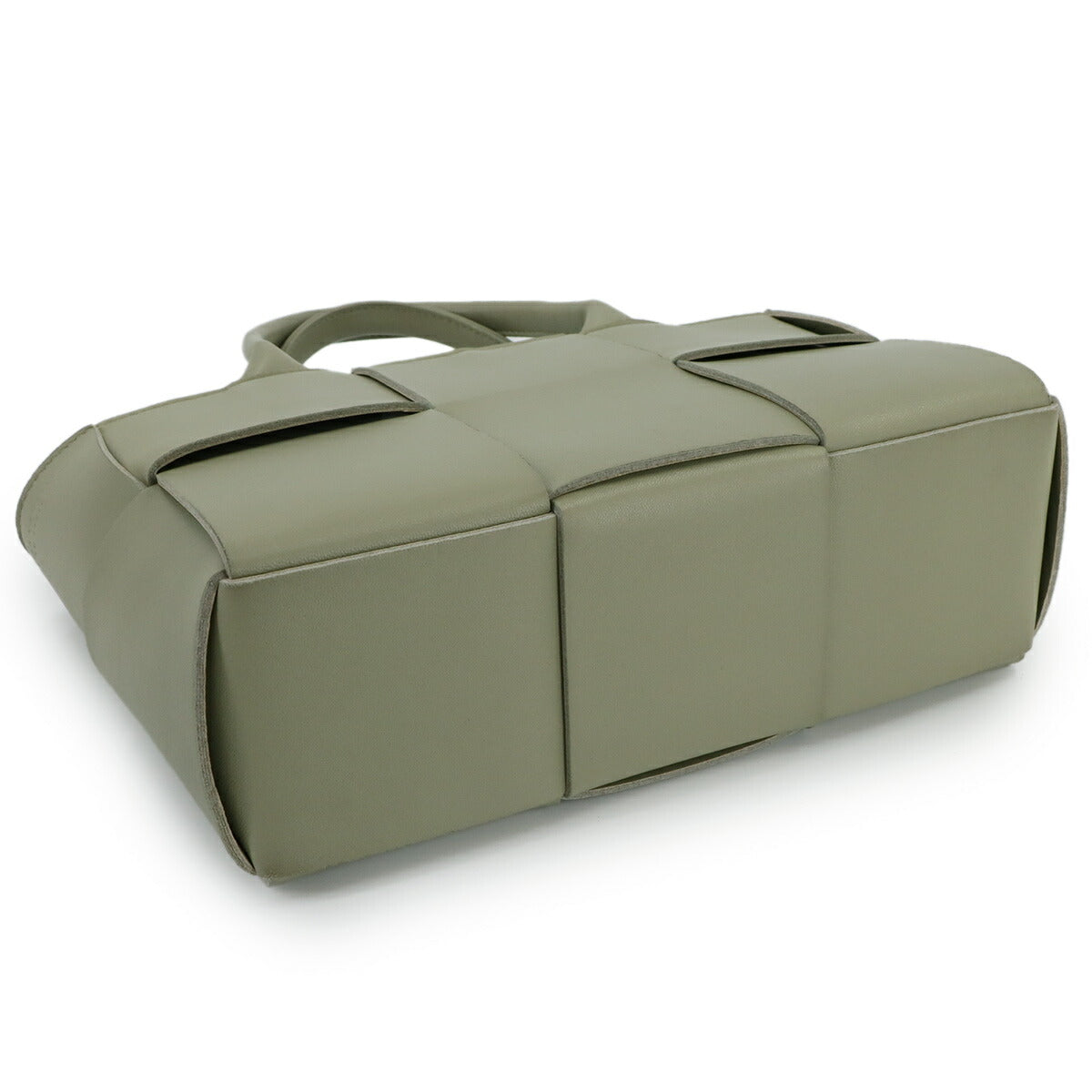 Intrecciato Mini Arco Hand Shoulder Bag Leather Green