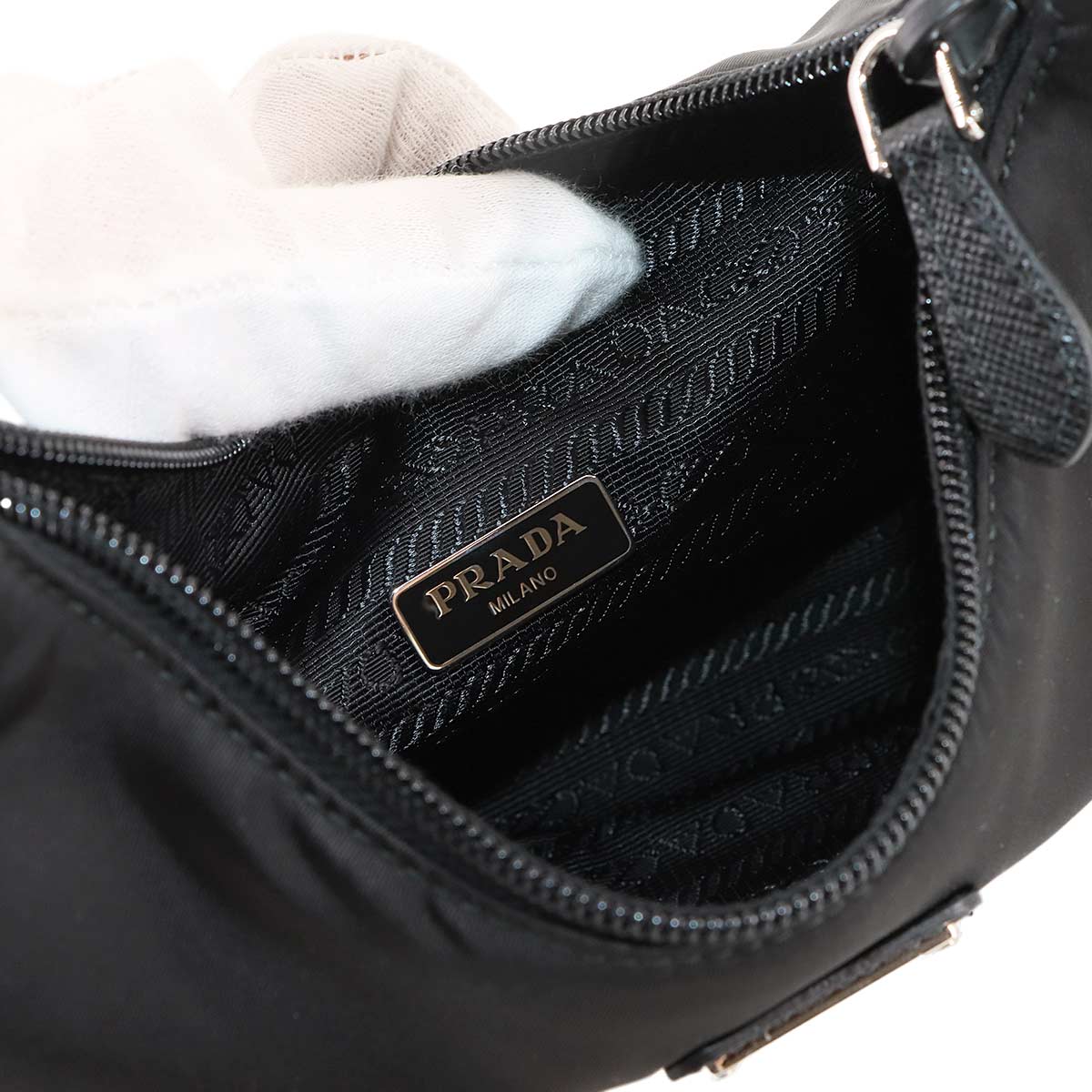 Re-Edition 2000 Mini Hand Bag Nylon Nero Black 1NE515 Purse