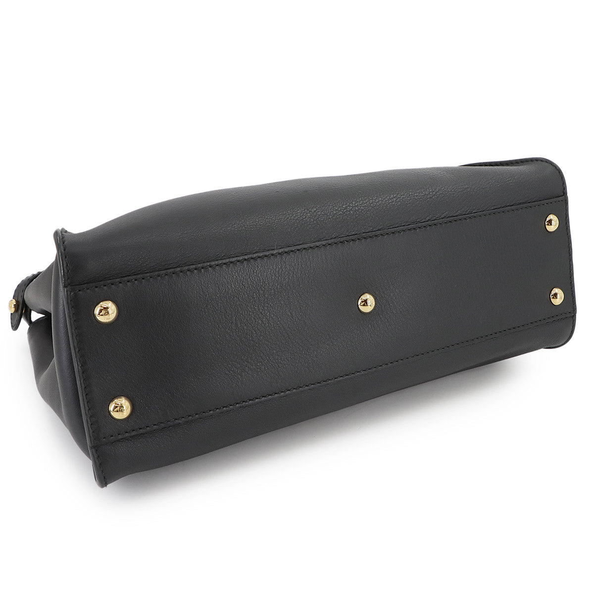 Peekaboo Regular Hand Shoulder Bag Leather Nero 8BN290