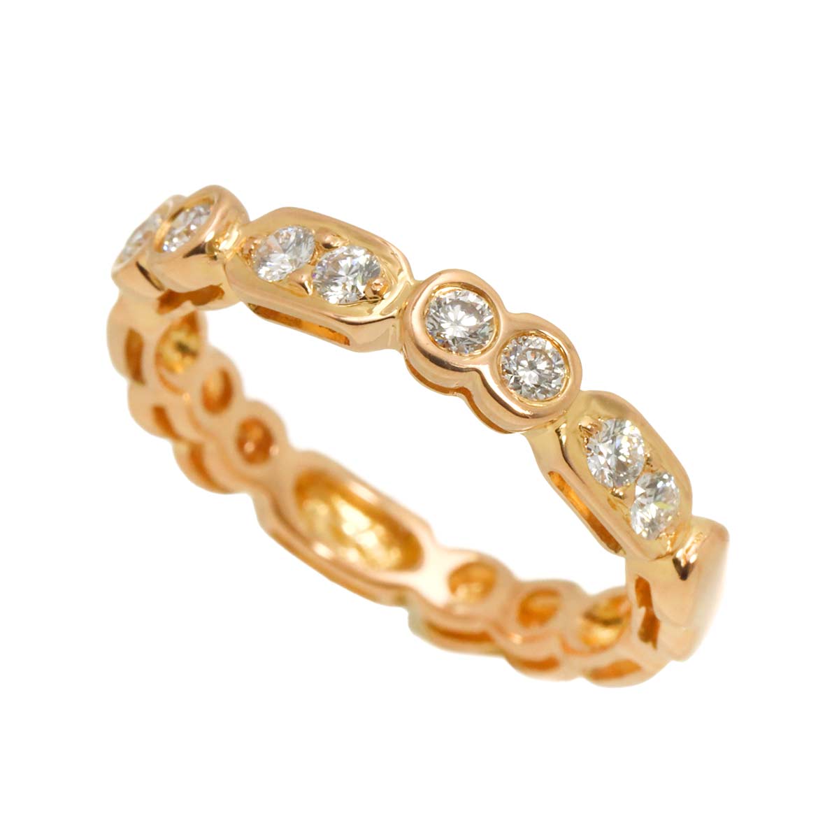 Diamond 0.40ct Ring 18K PG Pink Gold 750 Size6.25-6.5(US)