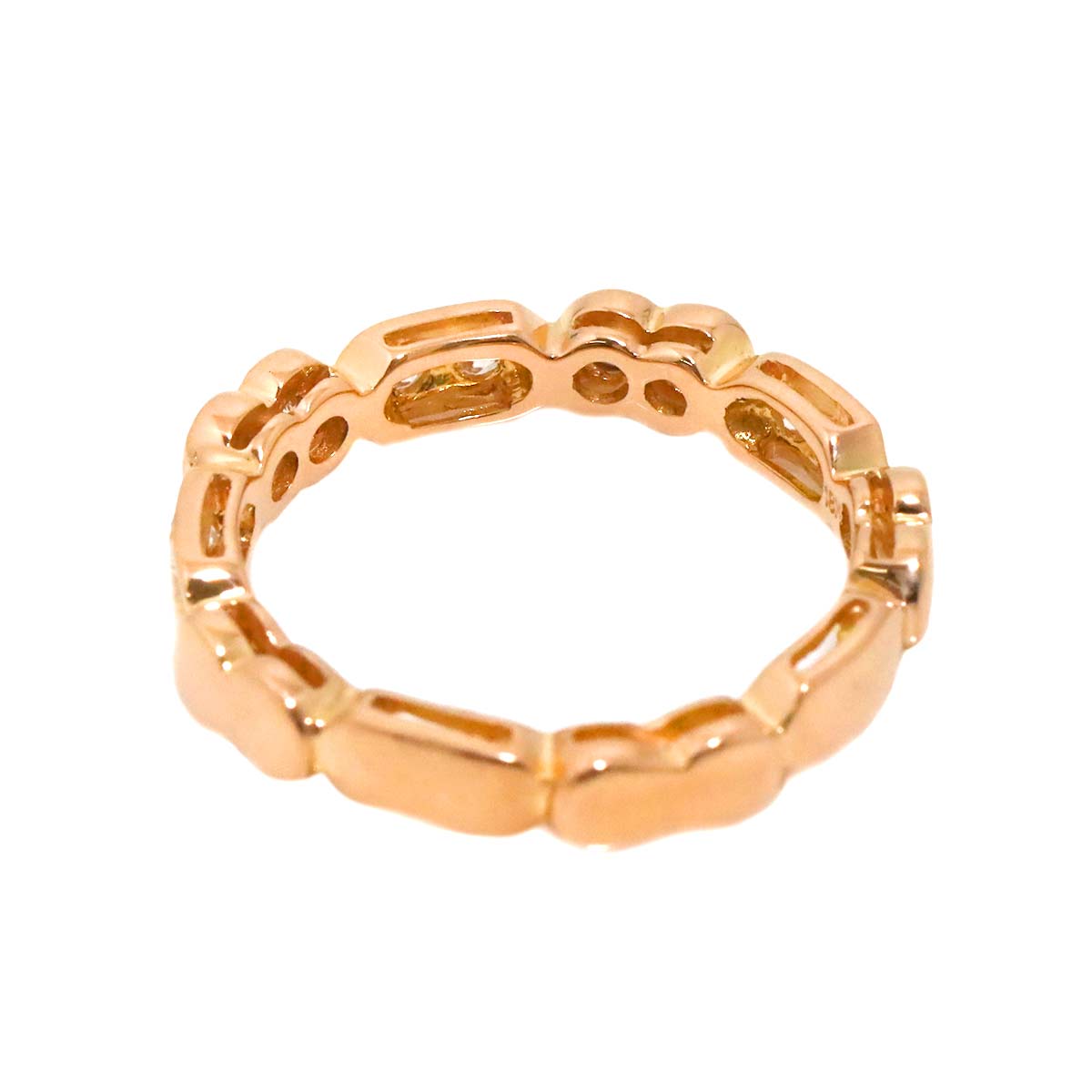 Diamond 0.40ct Ring 18K PG Pink Gold 750 Size6.25-6.5(US)