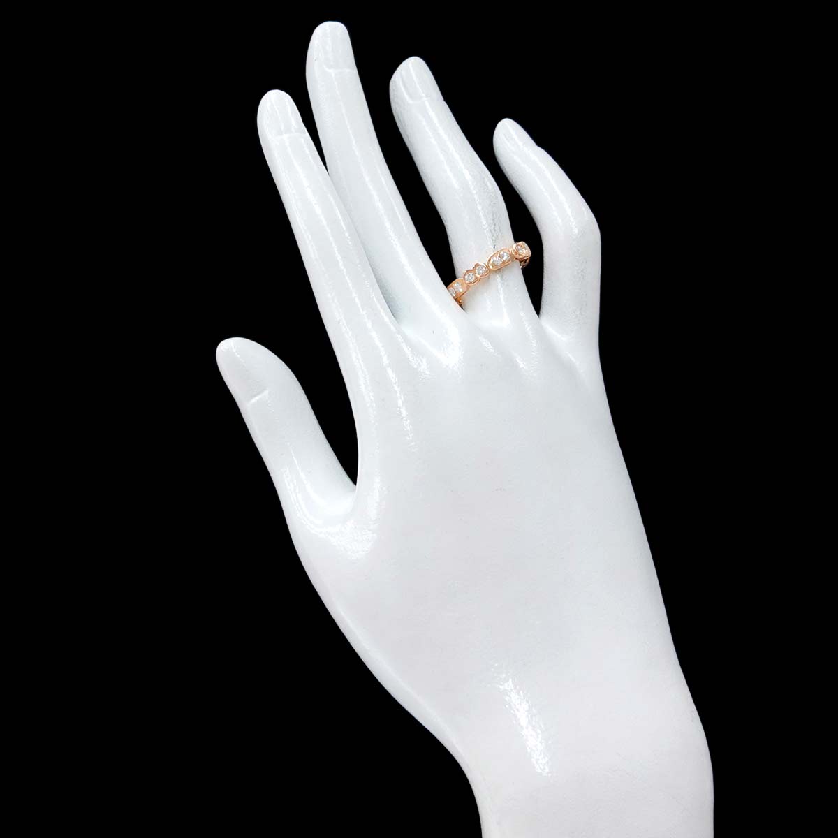 Diamond 0.40ct Ring 18K PG Pink Gold 750 Size6.25-6.5(US)