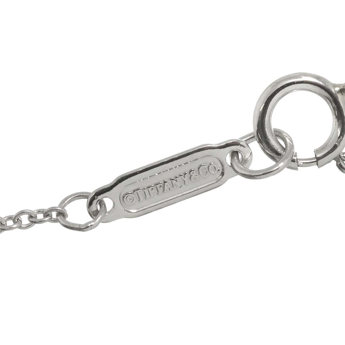 Open Circle Mini Diamond Necklace Pt Platinum