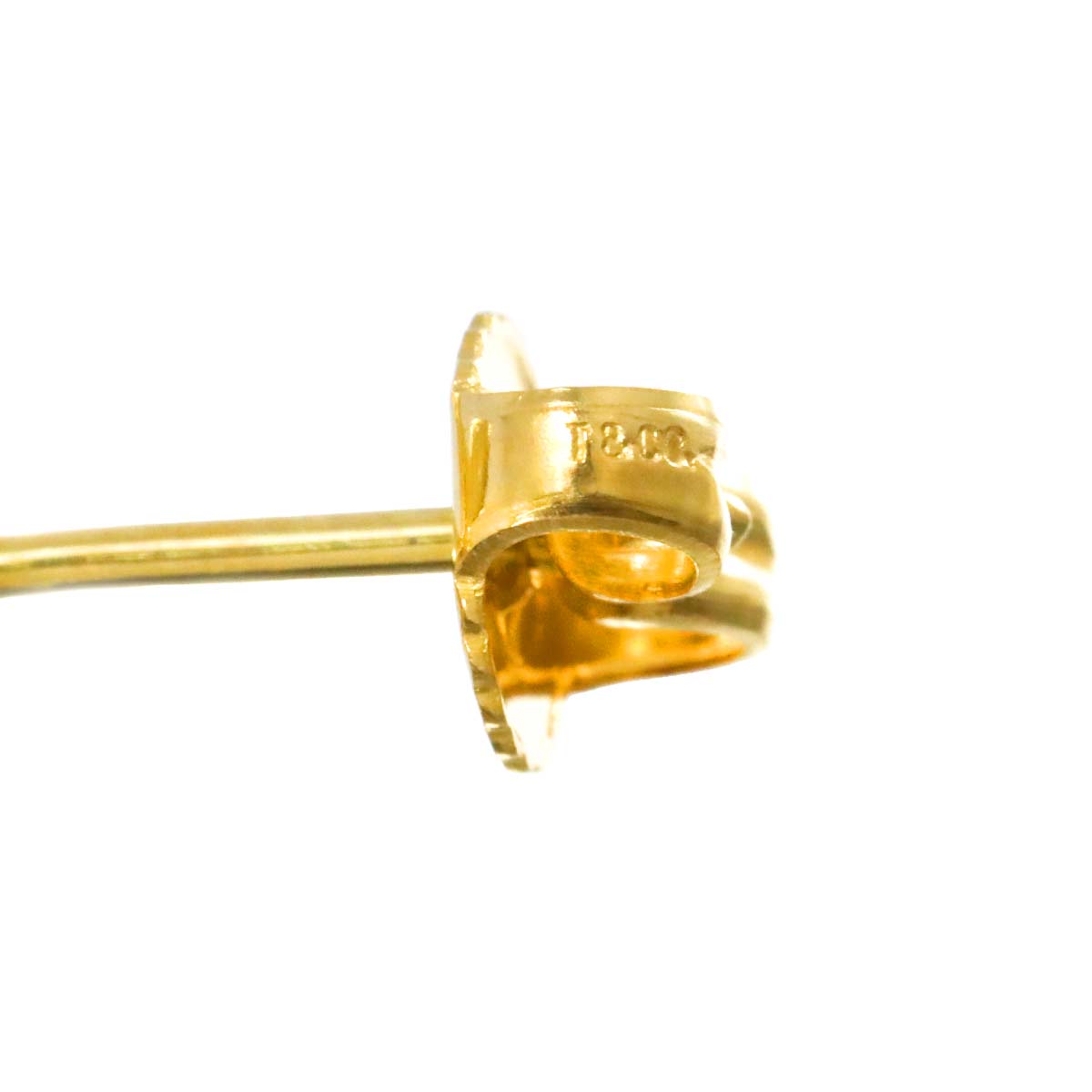 Bird cross Earrings Pierced 18K Yellow Gold 750