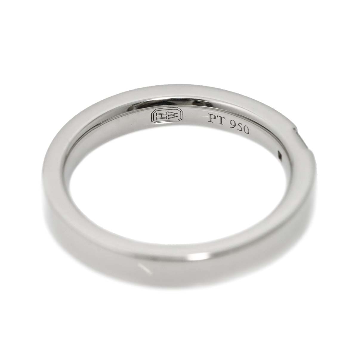 Princess Diamond Ring Pt Platinum size4.5(US)