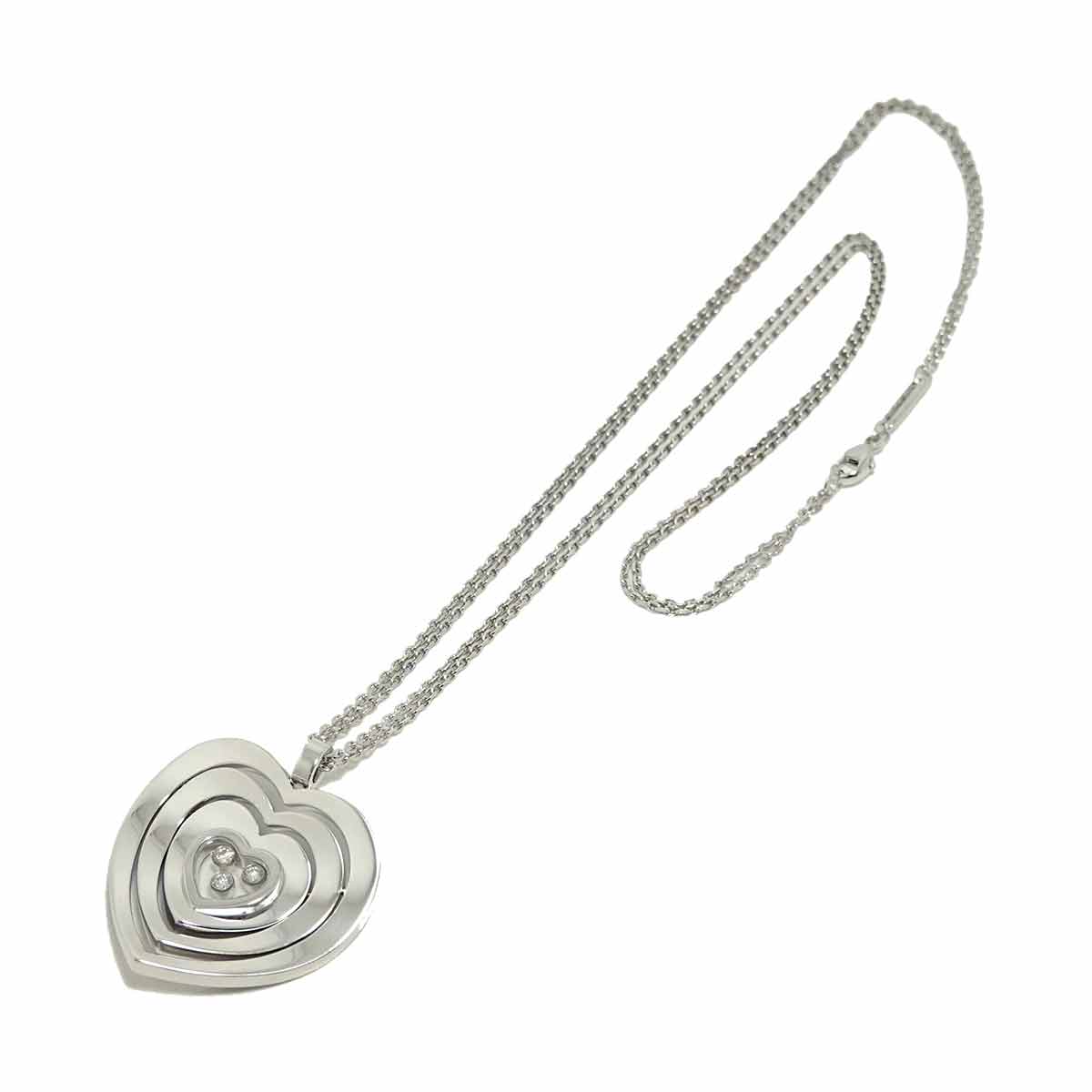 Happy Diamond Necklace 18K White Gold 750