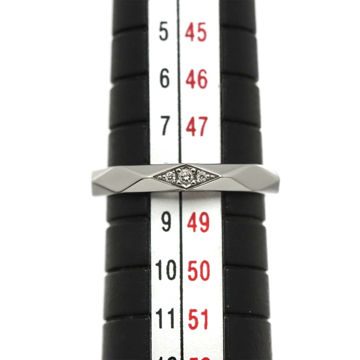 Facet MM Diamond Ring Pt Platinum Size48 4.5(US)