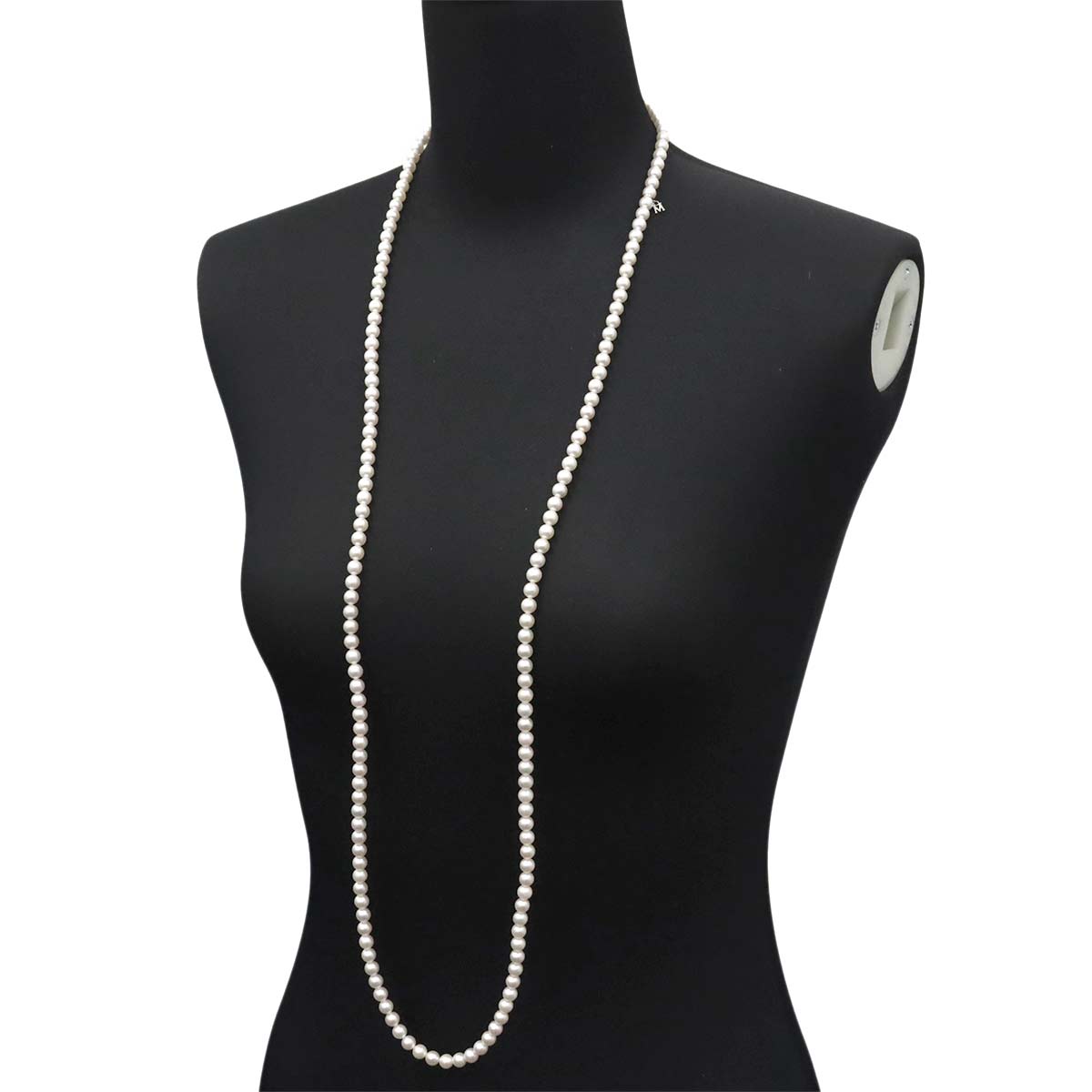 Akoya Pearl 6.4-5.9mm Long Necklace 14K White Gold 585