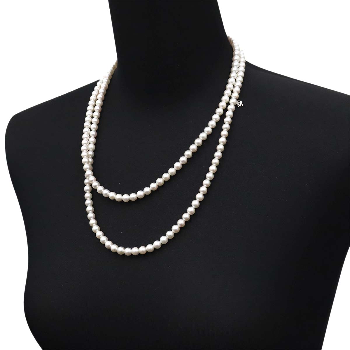 Akoya Pearl 6.4-5.9mm Long Necklace 14K White Gold 585