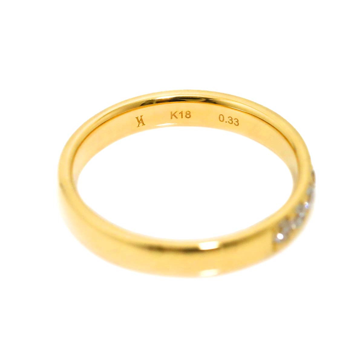 Diamond 0.33ct Ring 18K YG size5.25(US)