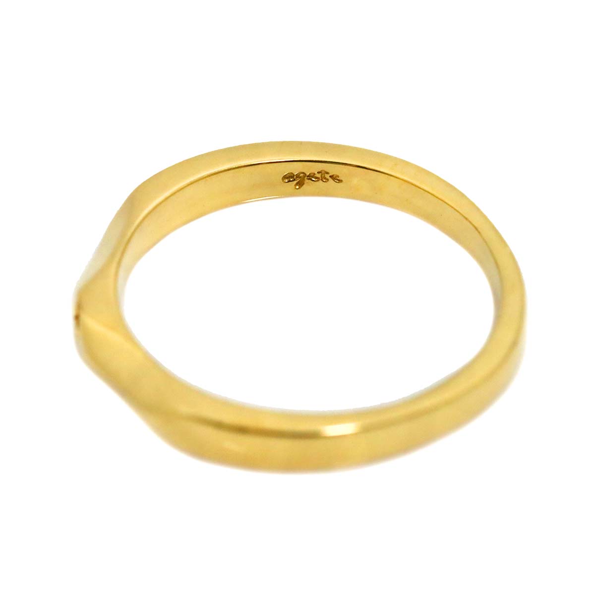 Diamond 0.02ct Ring 18K YG 750 Size5.5-5.75(US)