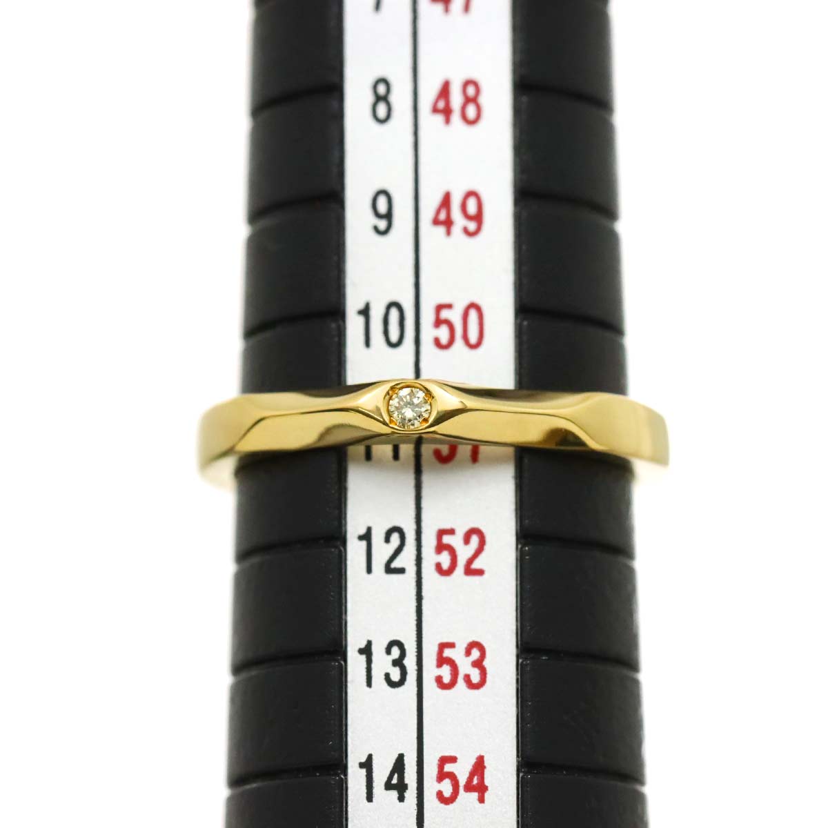 Diamond 0.02ct Ring 18K YG 750 Size5.5-5.75(US)