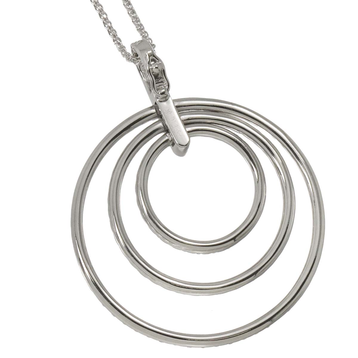 Diamond 1.365ct Necklace 18K WG White Gold 750