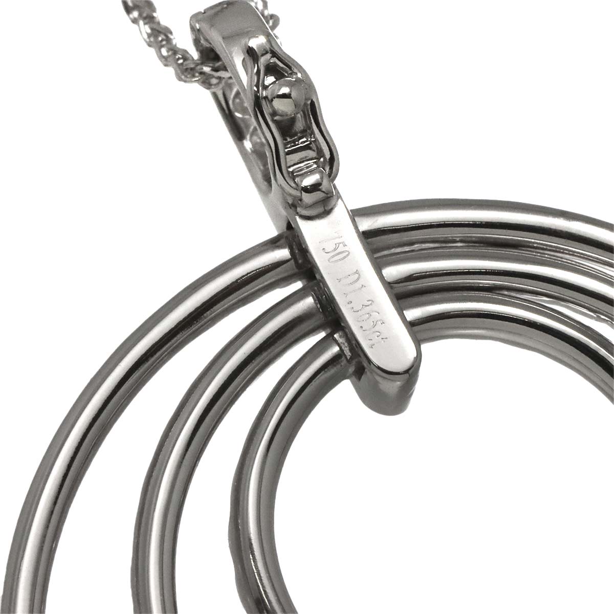 Diamond 1.365ct Necklace 18K WG White Gold 750