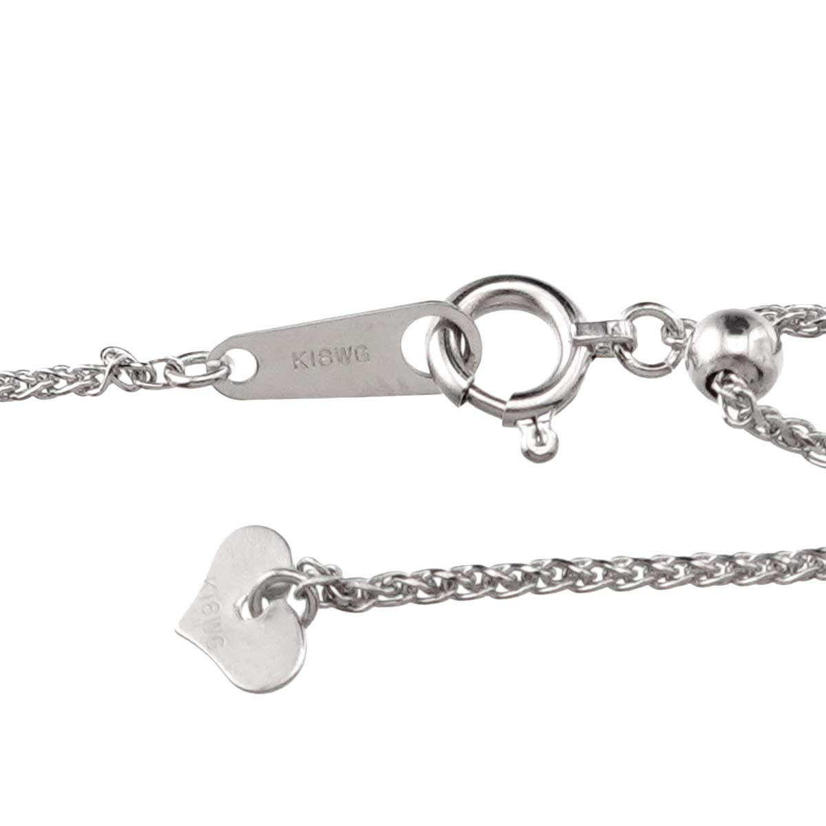 Diamond 1.365ct Necklace 18K WG White Gold 750