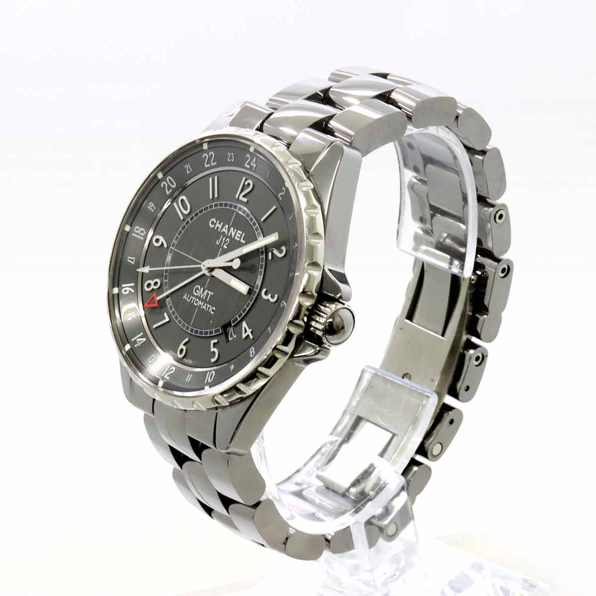 J12 Chromatic GMT 41mm H3099 Automatic Gray Dial Mens Watch