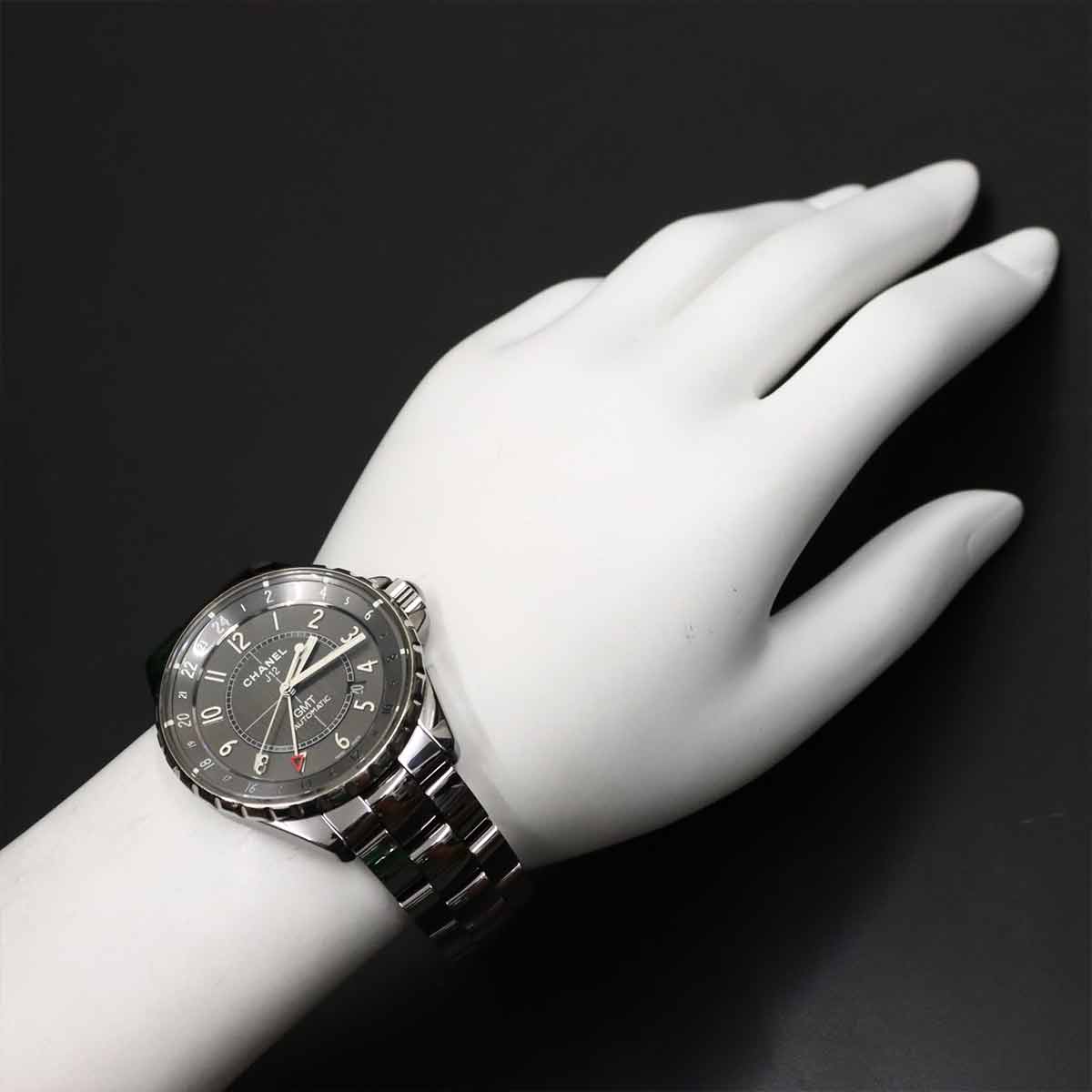 J12 Chromatic GMT 41mm H3099 Automatic Gray Dial Mens Watch