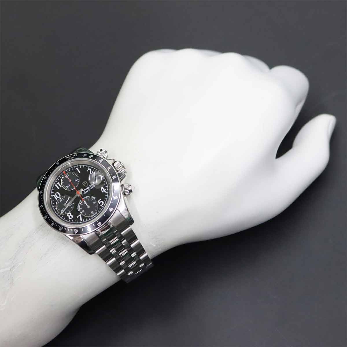 Chrono Time 79260P Chronograph Date Automatic Black Dial