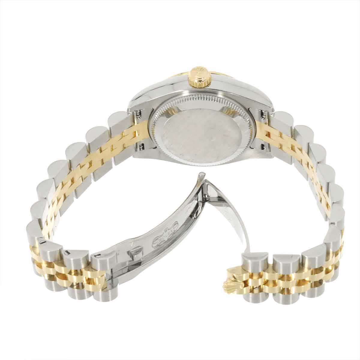 Datejust 179173G Serial F 750 YG 10P Diamond Gold Dial Ladies