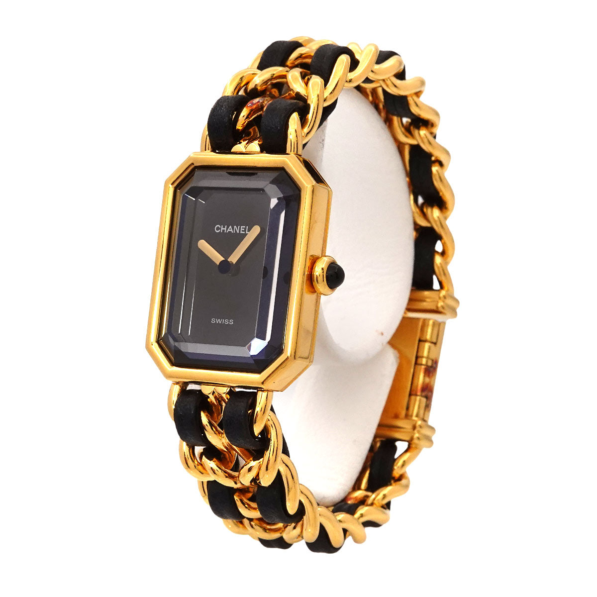 Premiere Size S H0001 Vintage Quartz Black Dial Ladies Watch