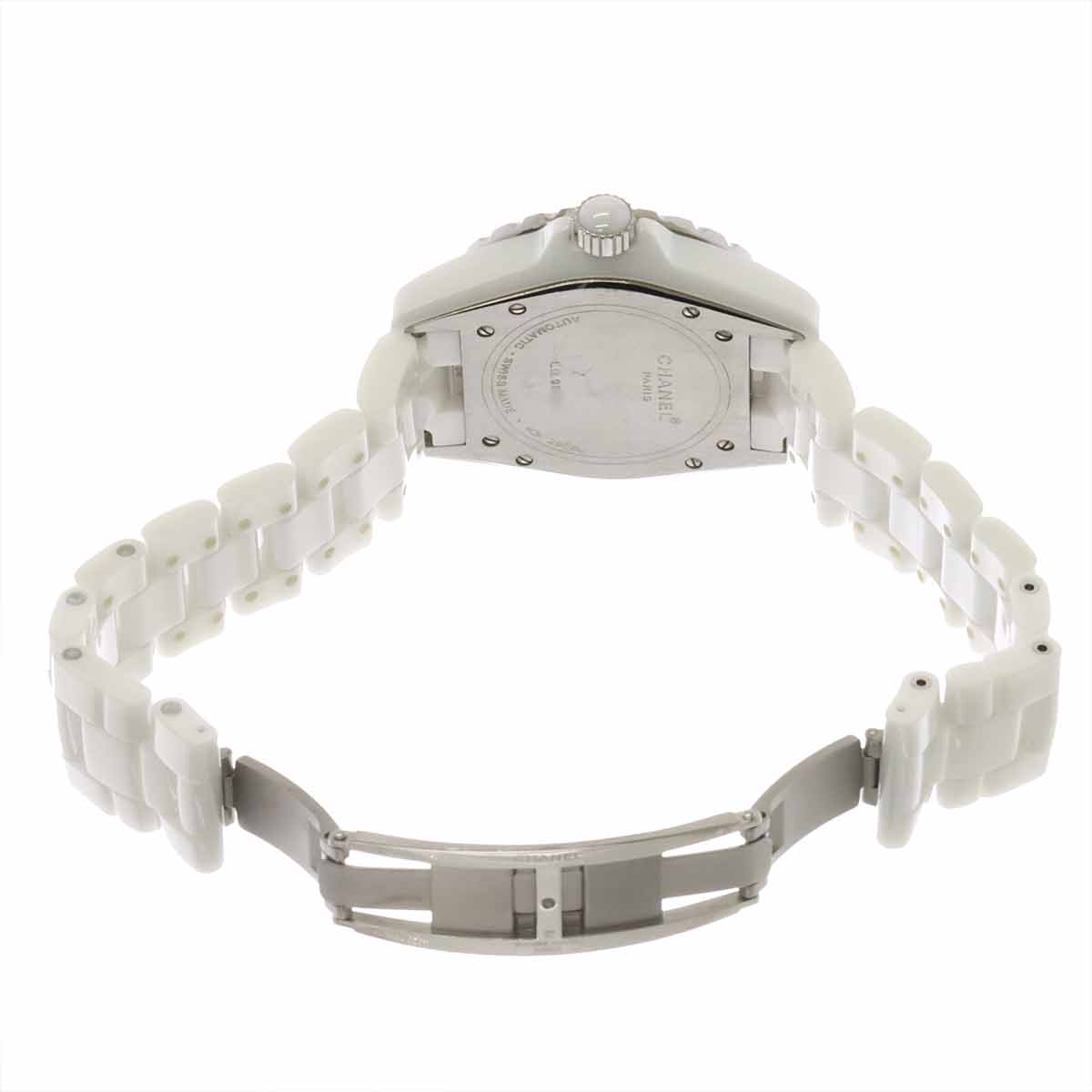 J12 38mm H1629 12P Diamond Automatic White Dial Mens Watch