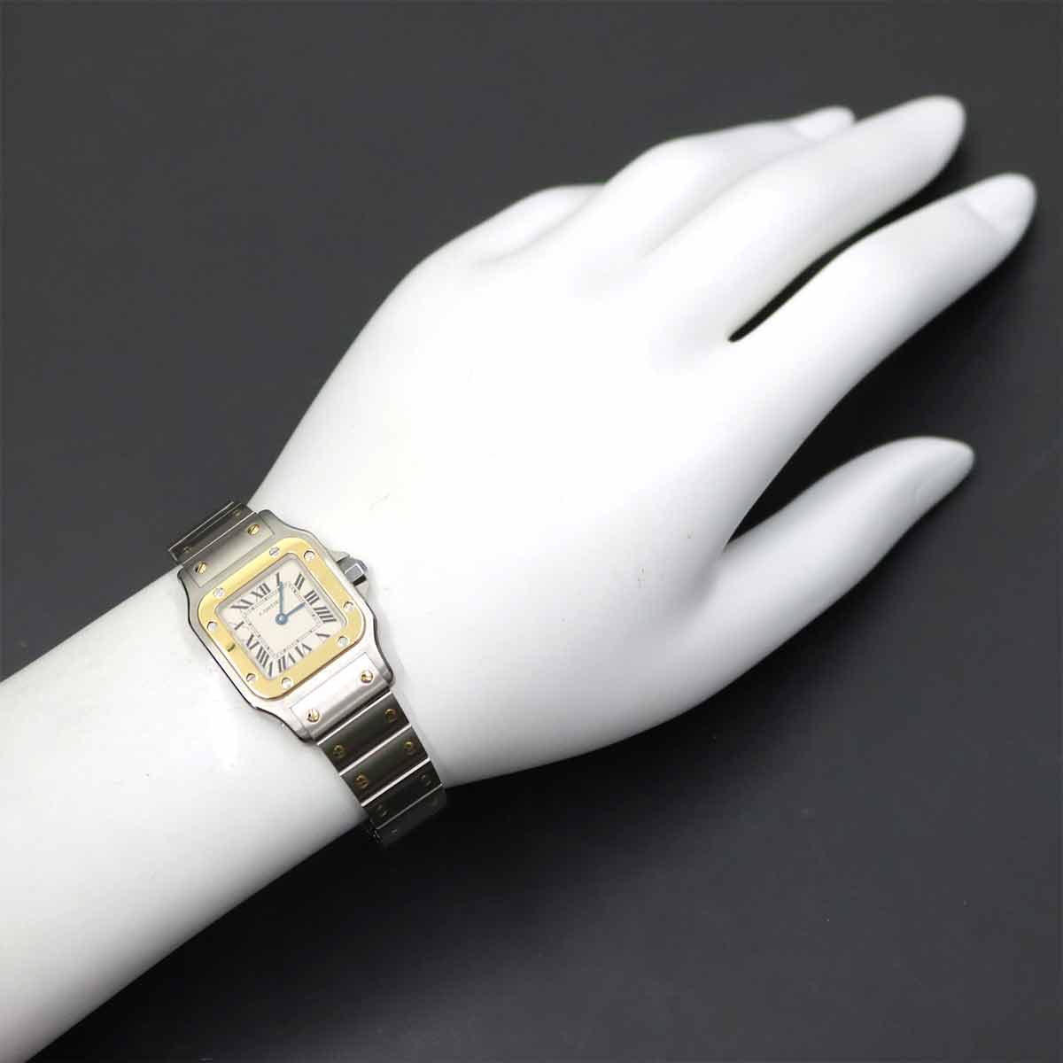 Santos Galbee K18YG Cream Dial Ladies Watch