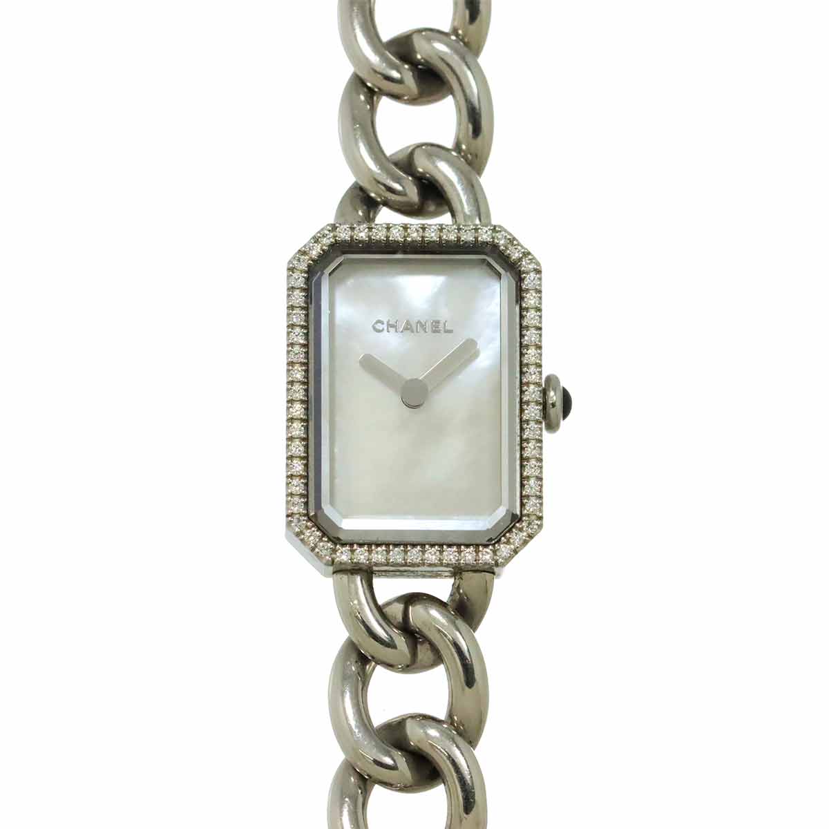 Premiere H3253 Diamond Bezel White Shell Dial Ladies Watch