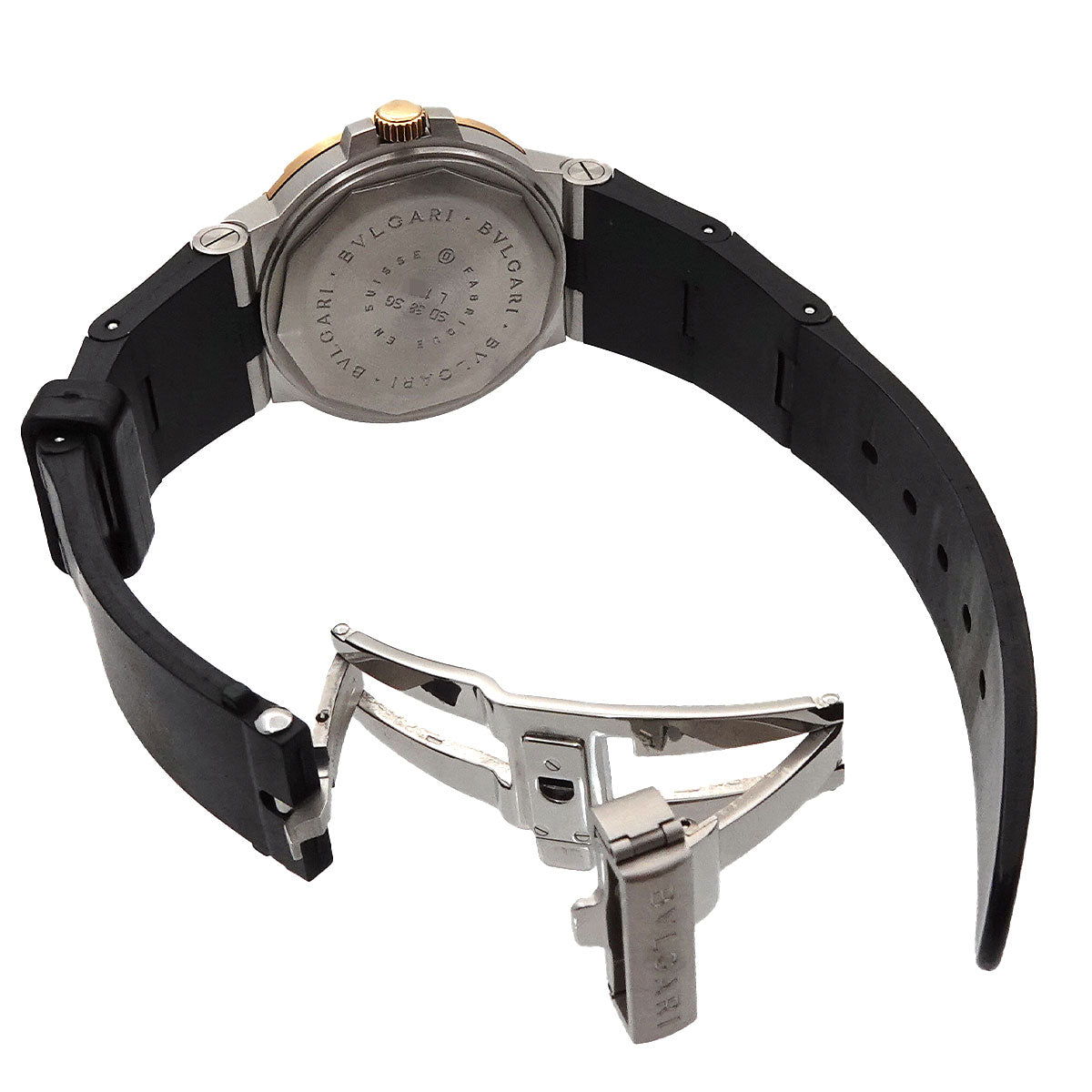 Diagono Scuba SD38SG 750 YG Automatic Date Black Dial Mens