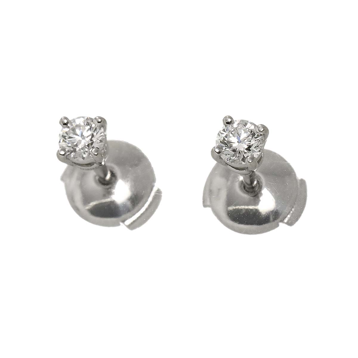 Diamond 0.18ctx2 H/VS1/3EX Earrings Pierced Pt