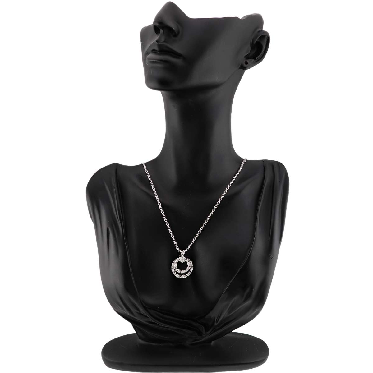 Diamond 0.71ct Necklace 18K White Gold 750