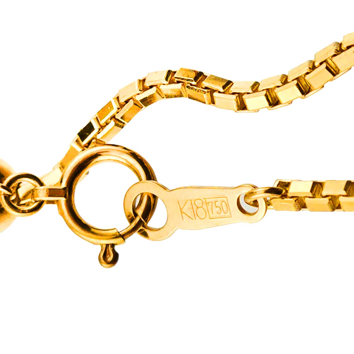 Diamond 0.47ct Necklace 18K Yellow Gold 750