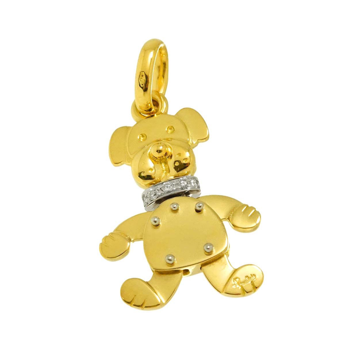 Diamond Pendant Top K18 YG WG 750