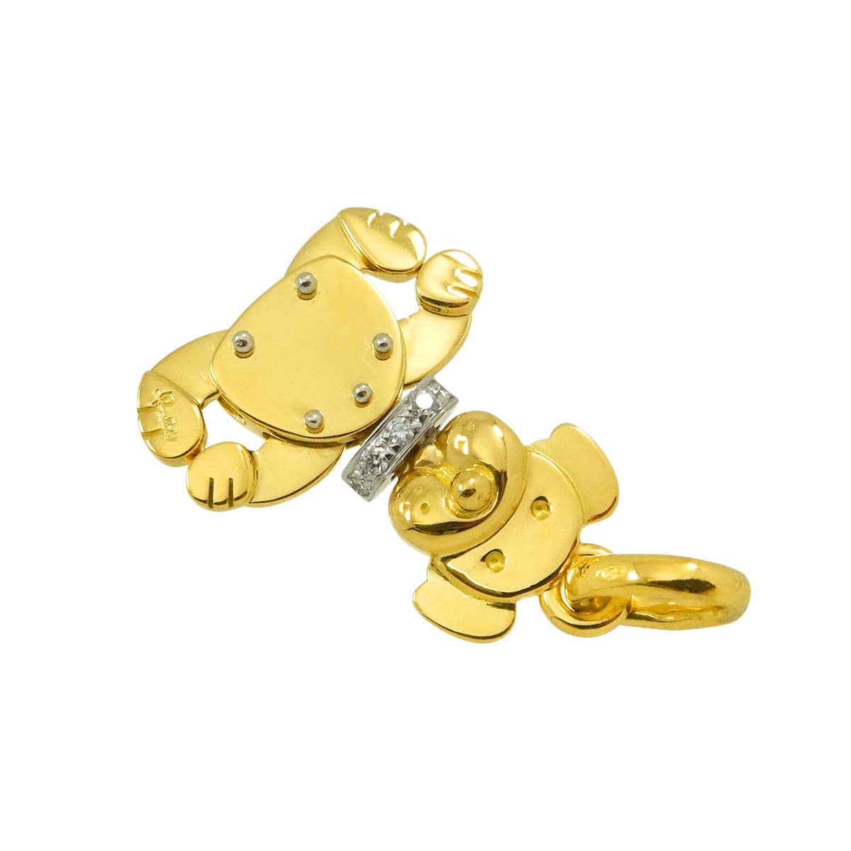 Diamond Pendant Top K18 YG WG 750