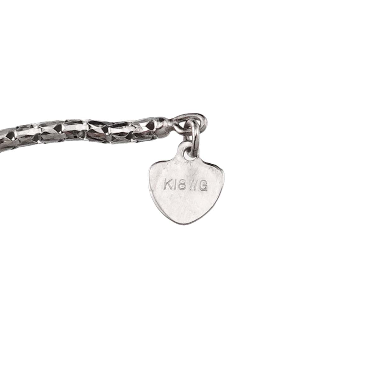 BlueTopaz 9.30/0.65ct Diamond 0.18ct Necklace 18K WG 750