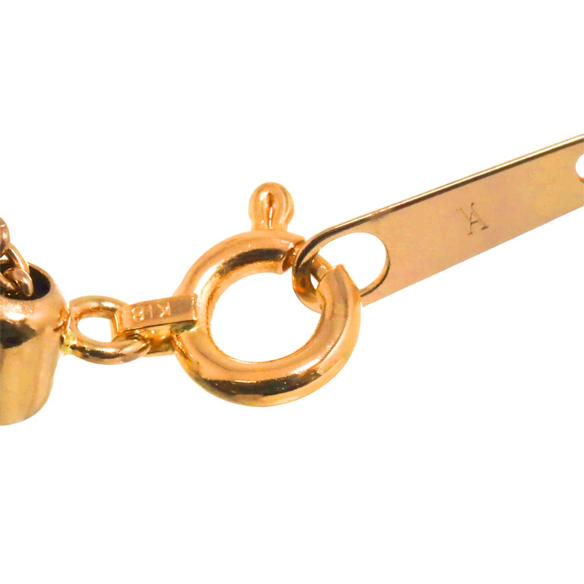 Aoyama Smoky Quartz Necklace 18K PG 750