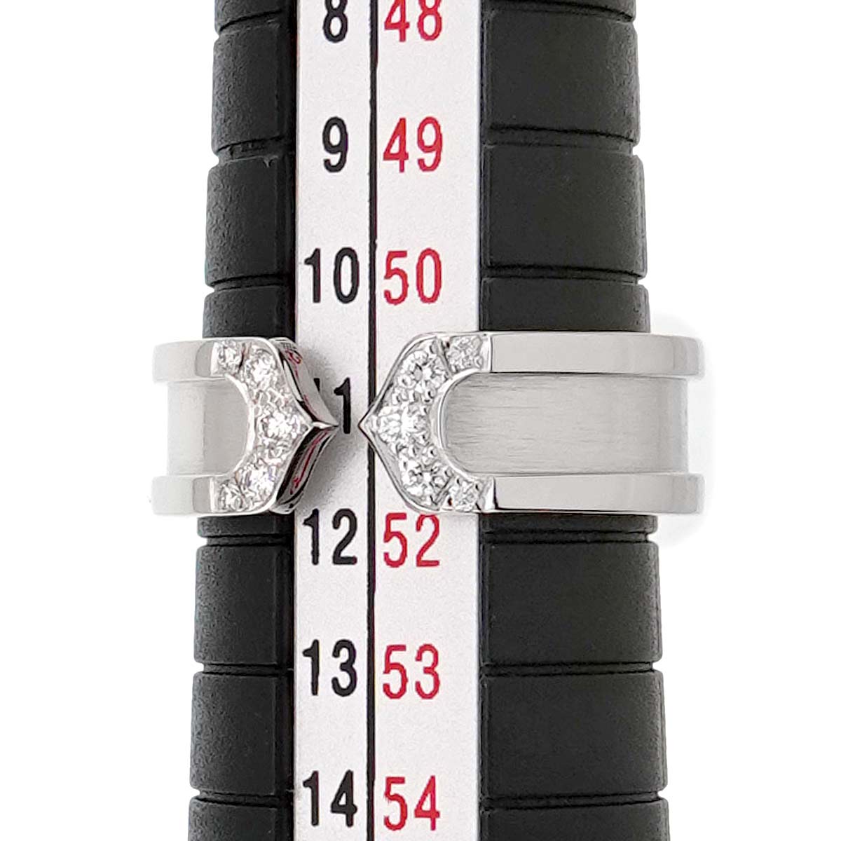 C2 Diamond Ring 18K WG 750 Size51 5.5-5.75(US)