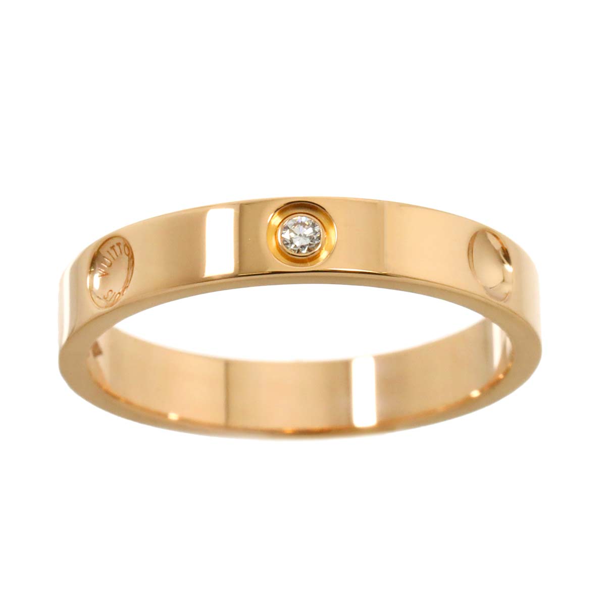 Alliance Anplant Diamond Ring K18 PG 750 Size55 7.25(US)