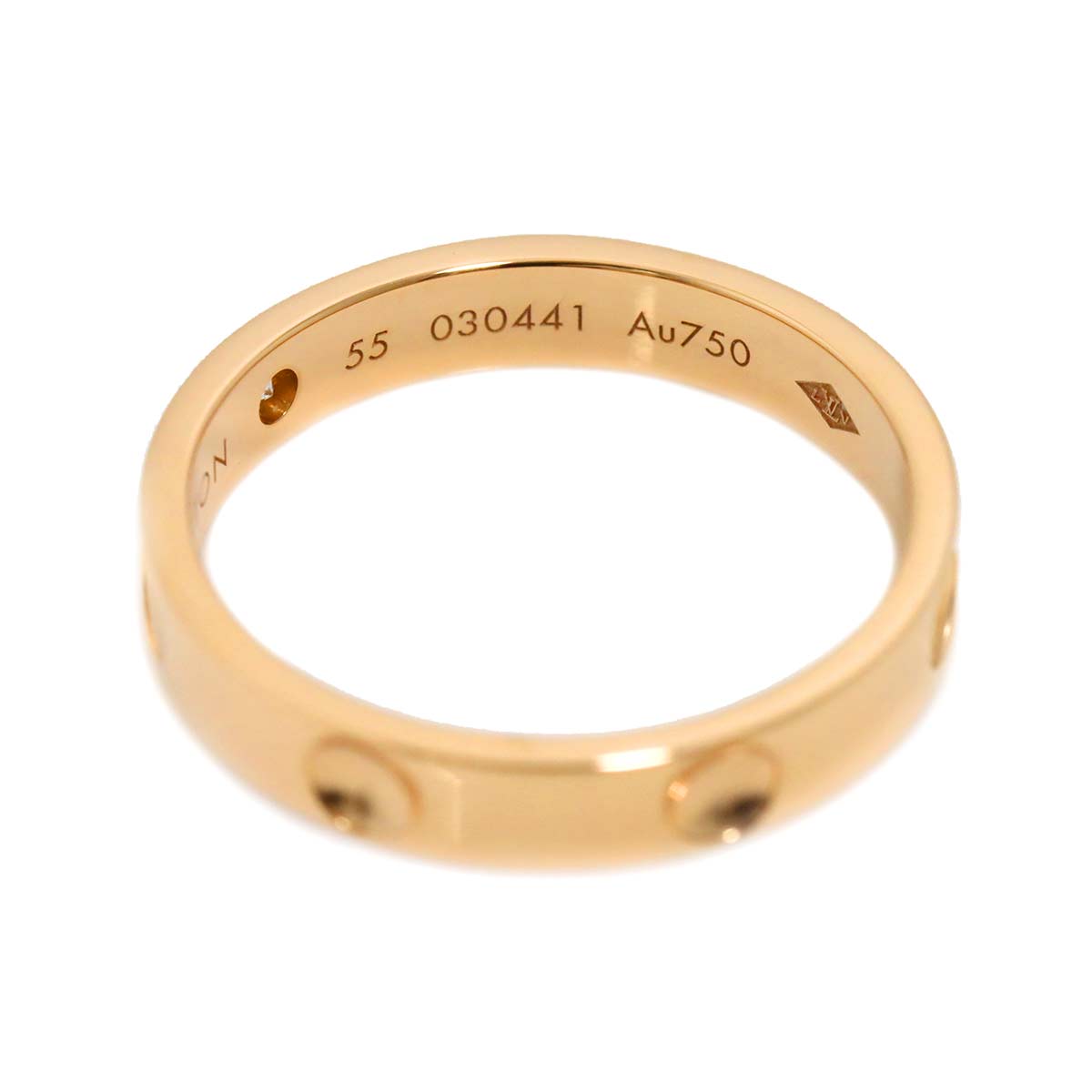 Alliance Anplant Diamond Ring K18 PG 750 Size55 7.25(US)