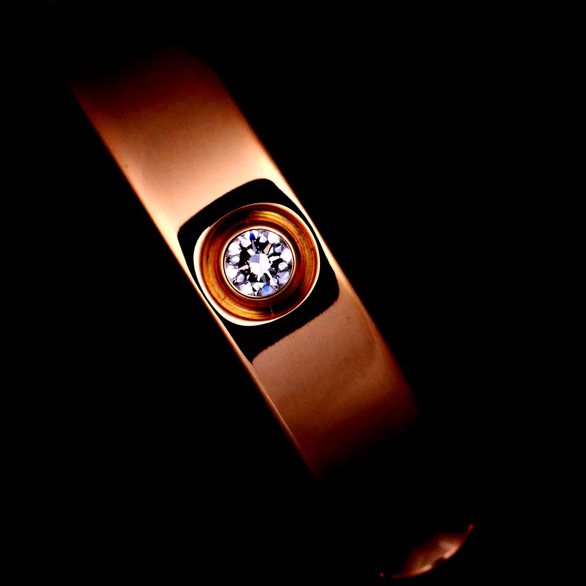 Alliance Anplant Diamond Ring K18 PG 750 Size55 7.25(US)